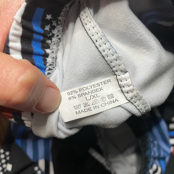 LulaRoe leggings American flag Police Stars Stripe - Picture 3 of 7